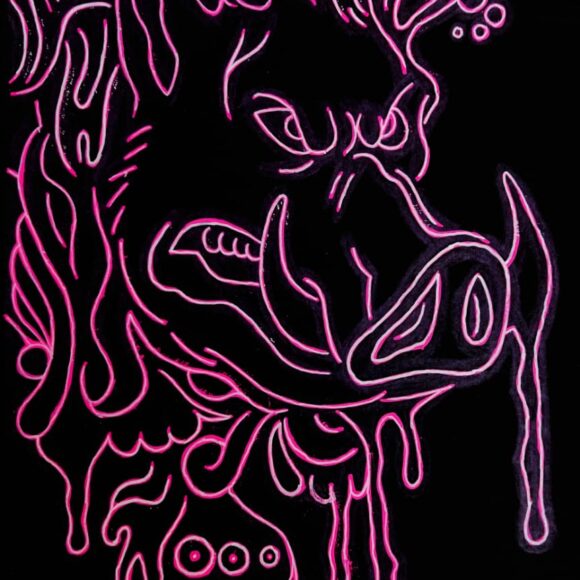 Angry Pig Outline / Apr2021