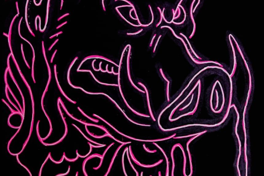 Angry Pig Outline / Apr2021