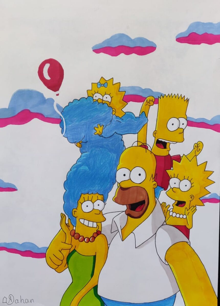 Aahan_Simpsons_Apr2020 The Simpsons, from someone who has never watched one! / Apr2020